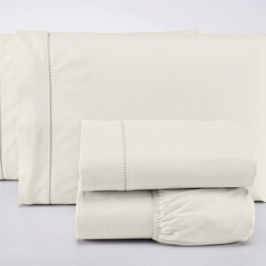 Jogo Lençol Casal 3 Peças 400 Fios 100% Algodão Premium (Palha)