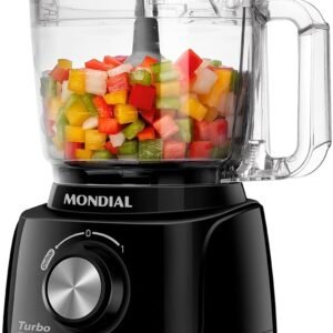 MONDIAL Mini Processador Turbo Pratic, Preto, 300W, 220V – MP-16-B