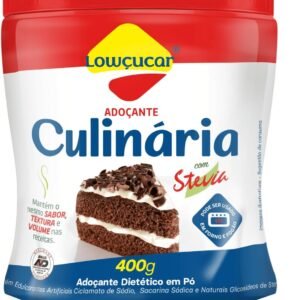 Adocante Culinario Lowcucar Com Stevia Pote 400g