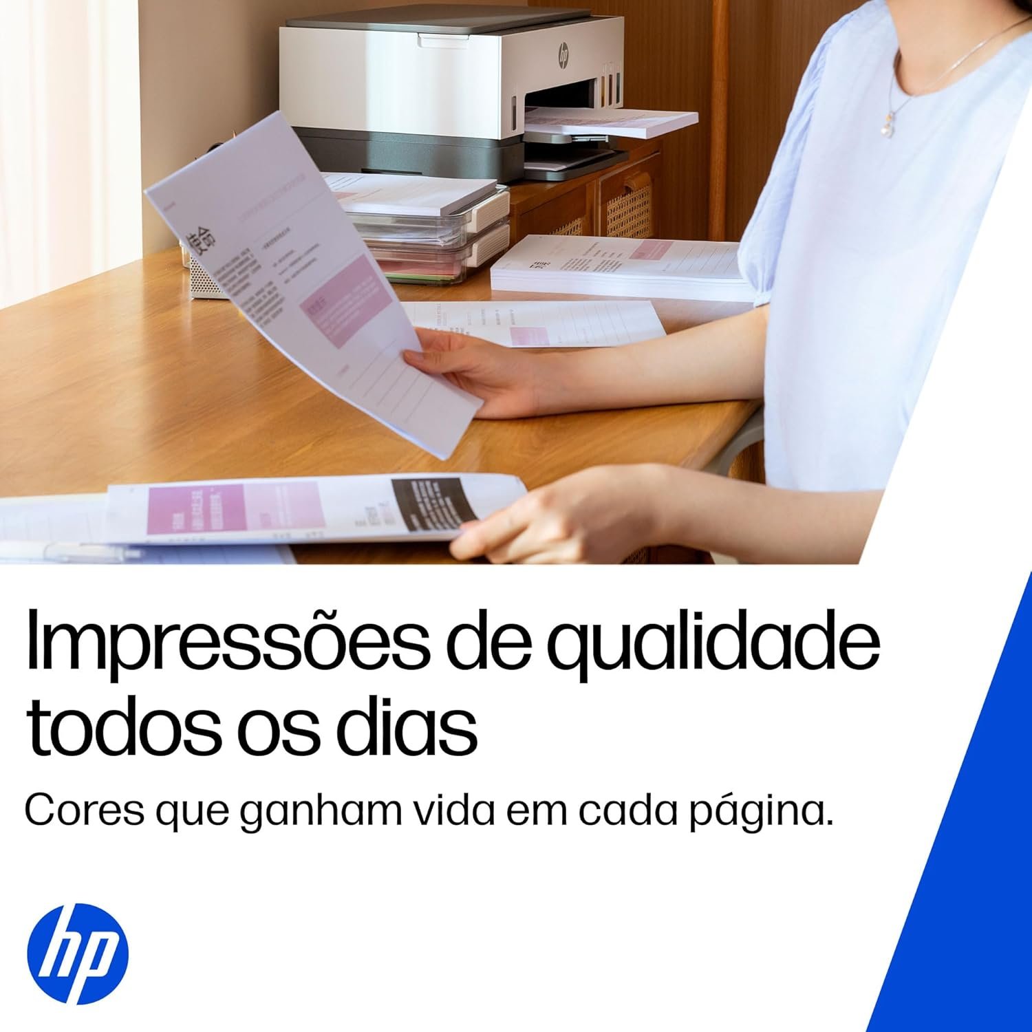 Impressora Multifuncional HP Smart Tank 724 Tanque de Tinta Colorida Wi-Fi Scanner Duplex. Funções: Imprimir, Copiar, Digitalizar. Cor: Branco (2G9Q2A) - Imagem 9
