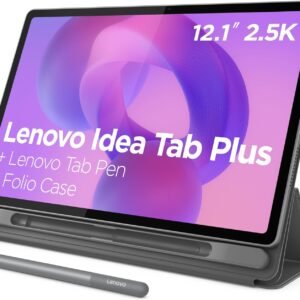 Tablet Lenovo Idea Tab Plus Octa-Core, 8GB, 128GB, Wi-Fi® 5, Android™ 15, 12.1″ 2.5K 90Hz, Acompanha Caneta e Case