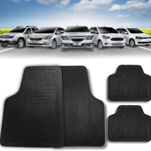 Jogo de Tapetes Universal Borracha Para Todos os Carros Proteção do Assoalho