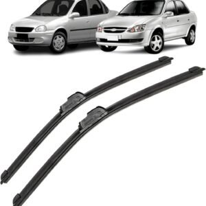 Par de palhetas limpador de parabrisa dianteiro para Corsa Classic Todos 1994 a 2016 Classic NOVO 2011 a 2016
