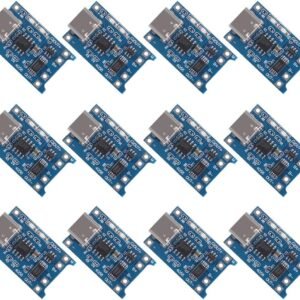 10 peças TP4056 Tipo-C USB 5V 1A 18650 Módulo Carregador de Bateria de Lítio Placa de Carregamento com Duas Funções de Proteção 10 peças TP4056 Tipo-C USB 5V 1A 18650 Módulo Carregador de Bateria de Lítio Placa de Carregamento com Duas Funções de Proteção