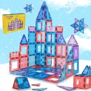 Brastoy Blocos de Montar Magnéticos Construção STEM Brinquedo Infantil Educativo (104 Peças)