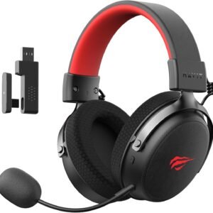 Fone Gamer Havit H2015pro, Sem Fio, 5 Modos – Multiplataform Preto (PRETO) Fone Gamer Havit H2015pro, Sem Fio, 5 Modos – Multiplataform Preto (PRETO)