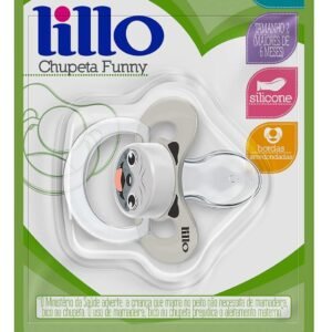 Lillo Chupeta Funny Animais Silicone Anatômico Cachorro Tamanho 2, Lillo, Bege, Tam 2