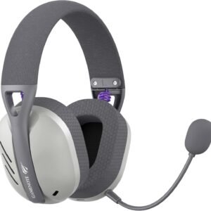 Havit Fone de Ouvido Headset Gamer Fuxi-H3 Gray, Com Fio e Sem Fio, Wireless 2,4GHz, Bluetooth, Cabo USB-C, Cabo 3,5mm. Surround, Baixa Latência, Quad-Mode Havit Fone de Ouvido Headset Gamer Fuxi-H3 Gray, Com Fio e Sem Fio, Wireless 2,4GHz, Bluetooth, Cabo USB-C, Cabo 3,5mm. Surround, Baixa Latência, Quad-Mode