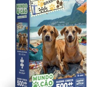Toyster – Caramelo Brasileiro Quebra-Cabeça Nano 500 Peças – Coleção Mundo Cão – Game Office