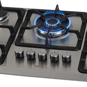 FISCHER COOKTOP GÁS 5 BOCAS TC INFINITY MESA INOX BIVOLT 23678-54121
