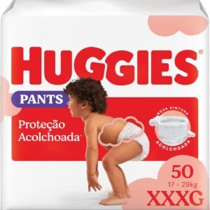 Fralda Pants Huggies Proteção Acolchoada Tamanho XXXG 50 unidades