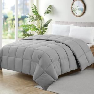 Camesa Edredom Ecopluma Toque de Pluma Queen 240x260cm – Cinza