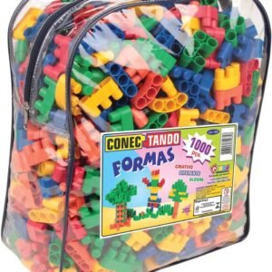 Carlu Brinquedos – Conectando Formas Jogo de Construção com 1000 Peças, Multicolorido, 1936