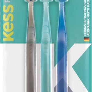KESS Pack com 3 Escovas Dentais Pro Extra Macias