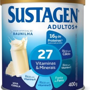 Sustagen N&E Complemento Alimentar Sustagen Adultos+ Sabor Baunilha – Lata 400G