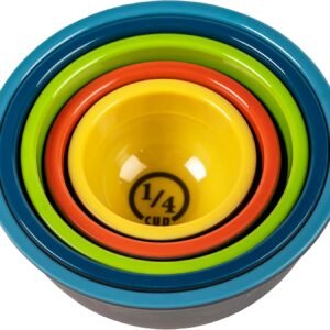 Prepara Tigela de melamina de dois tons, conjunto de 5, multicolorida