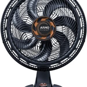 Ventilador de Mesa Arno X-TREME 7 Cinza 40cm VE71, 150W, 7 Pás, 3 Velocidades, Oscilação 80º, Power Zone, Modo Noturno Silencioso, 110V Ventilador de Mesa Arno X-TREME 7 Cinza 40cm VE71, 150W, 7 Pás, 3 Velocidades, Oscilação 80º, Power Zone, Modo Noturno Silencioso, 110V