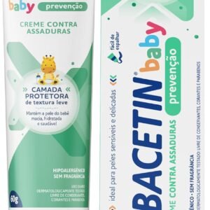 Nebacetin Baby Prevenção Pomada Contra Assaduras 60g – Pele Macia Hidratada e Saudável, Para Peles Sensíveis e Delicadas do Bebê