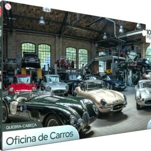 GGB Plast Quebra-Cabeça Oficina de Carros 1000 Peças