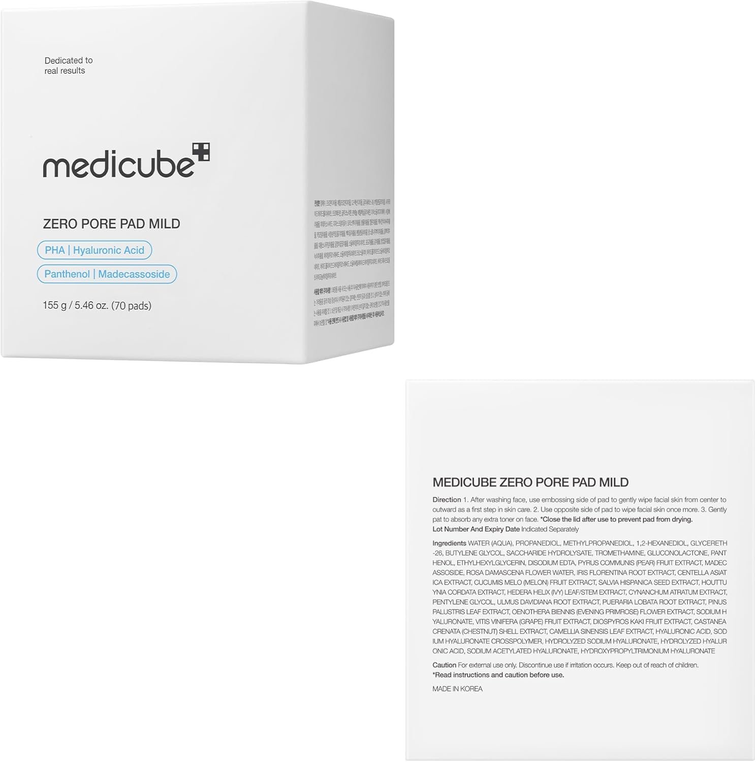medicube Tonalizadores Zero Pore Pad Suave 2.0 | Almofada de toner suave e calmante para esfoliação, minimização de poros e remoção de cravos com PHA | Ideal para todos os tipos de pele | Cuidados com - Imagem 9