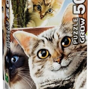 Quebra-cabeça 500 Peças Selfie Cats – Grow
