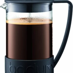 Bodum Cafeteira francesa para café e chá de 1 litro, 8 xícaras, 1,5 l, preta