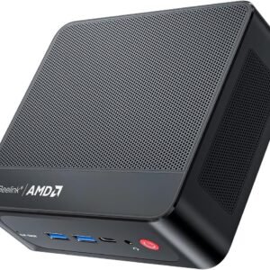 Beelink SER5 Mini PC, AMD Ryzen 5 5500U (até 4.0GHz) 6C/12T, Mini Computador 32GB DDR4 RAM 500GB NVMe SSD, Mini Computador Desktop 4K @60Hz Dual Display HDMI e DP WiFi6/BT5.2/WOL/HTPC/W-11 Pro