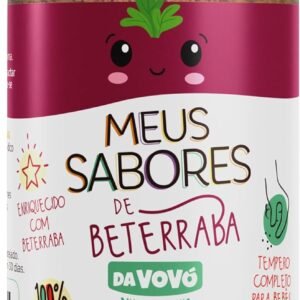 Da Vovó, Temperinho completo, Primeiro sabores, Para todos os tipos de comidas, Enriquecido com Beterraba, Ideal para bebês e crianças, Orgânico, 40 Gramas