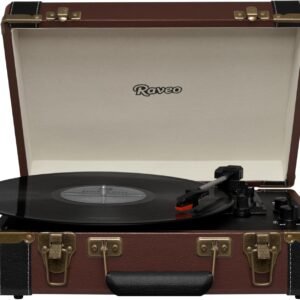 Raveo Vitrola Sonetto Volare com Conexão Bluetooth, USB Reproduz e Grava, Rádio FM, Saída Auxiliar e Bivolt