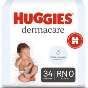Fralda Huggies Premium Dermacare RN – 34 Un