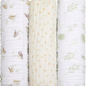 Papi Textil Cueiro Swaddle Soft Bamboo Mami 1,20M X 1,20M Contem 03 Unidades