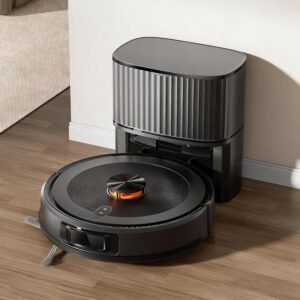 Robo Aspirador Mapeamento Inteligente LDS 4500Pa Aspirador de Pó Robô, Robô Aspirador 6L Coleta Automática de Pó, Base Carregamento Bateria Automatico, Compatível com Alexa e Google, APP Controle