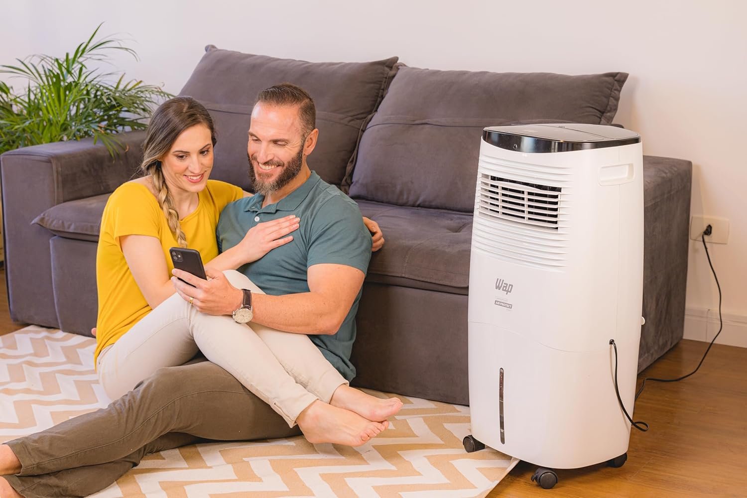 WAP Climatizador de Ar Frio AIR PROTECT, 20 Litros com Painel Touch em Led e 6 Funções, Baixo Ruído 135W (110, Volts) - Imagem 4