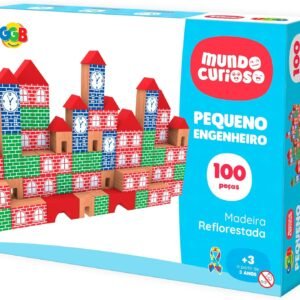 GGB Plast Blocos de Montar Pequeno Engenheiro 100 Peças