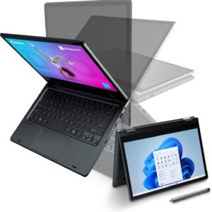 Notebook 2 em 1 Positivo Duo Intel Celeron N4500 4GB RAM 128GB de Armazenamento Tela 11″ HD IPS touch com caneta capacitiva, Windows 11 Home – Cinza – C4128E