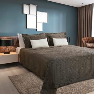 Kit Cobre Leito Colcha MontBlanc Casal 3 Peças Mod. Memory 02,30 X 02,60 Cor Camel