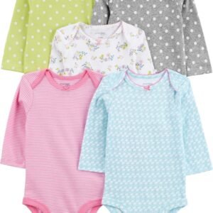 Body Pacote com 5 bodies de manga comprida Simple Joys by Carter’sMeninas