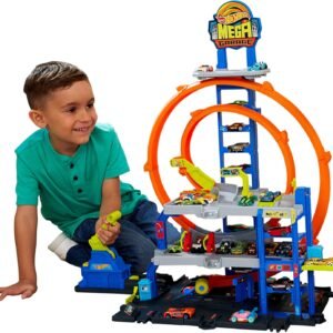 Hot Wheels City Pista de Brinquedo Mega Garagem para crianças a partir de 4 anos