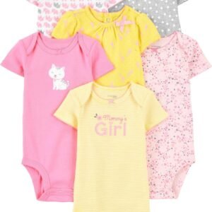 Body Pacote com 6 bodies de manga curta Simple Joys by Carter’sUnisex Bebê