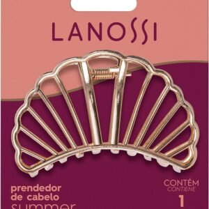 Prendedor de Cabelo Modelo Summer, Cor Gold, Lanossi.
