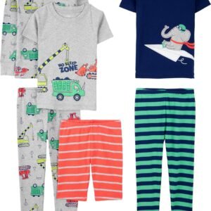Conjunto de pijama Conjunto de pijama de algodão confortável, Simple Joys by Carter’s, Meninos