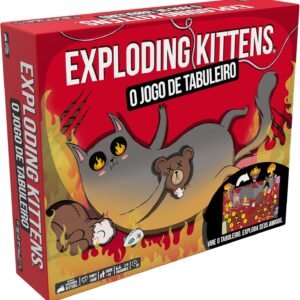 Asmodee,Exploding Kittens:O Jogo de Tabuleiro, Idade +14, 2-6 jogadores, Partidas de até 20 min.