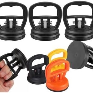 Kit 3 Ventosas De Sucção Portáteis Para Reparo De Amassados. Extrator Com Alça Reforçada Para Remoção De Amassados Em Carros, Motos E Caminhões. Ferramenta Prática E Resistente – Thafe
