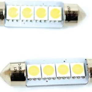 LAMPADA LED 12V TORPEDO SV8.5 1P 4 LEDS PAR