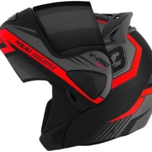 CAPACETE ESCAMOTEÁVEL PRO TORK V-PRO JET 3 VERMELHO TAM. 58 VIS. FUMÊ
