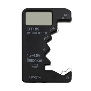Testador Portátil De Bateria Com Tela Lcd Para Uso Prático (Preto,1-4.8V)