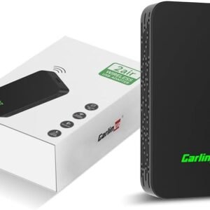 Adaptador Wireless CarPlay & Android Auto CarlinKit 5.0 de 2025 para Carros com CarPlay com fio e Android Auto com Fio OEM (2016-2025), Suporte para Atualização Online, Conexão Rápida