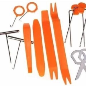 Kit de Ferramentas para Painel Automotivo 12 Peças | Espátulas para Remoção de Moldura, Porta e Som de Carro | Plástico Resistente, Não Danifica o Veículo