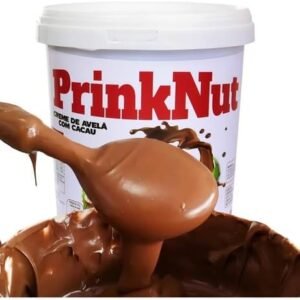 Creme de Avelã com Cacau PrinkNut 1kg – Delicioso e Cremoso, Chocolate Perfeito para Pães, Bolos e Sobremesas. Sem Glúten, Com Avelãs Selecionadas e Cacau de Qualidade, Semelhante a Nutella Com Extrema Qualidade
