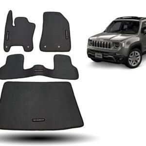 Tapete Borracha Renegade Com Traseiro Interiço E Porta-mala